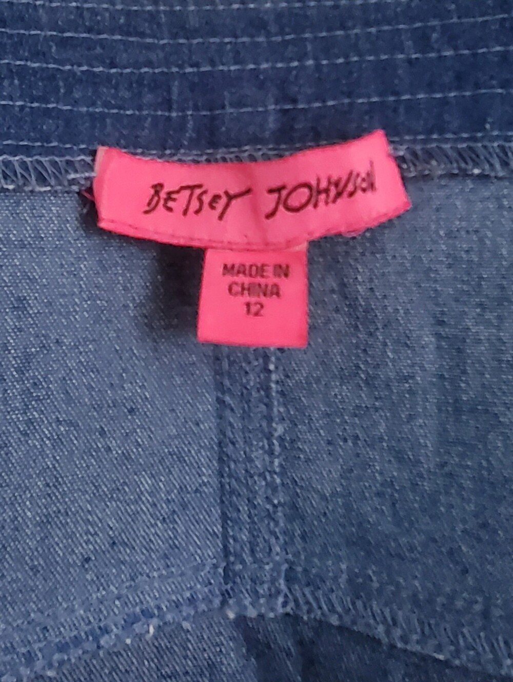 Betsey Johnson Zip Front Sweetheart Bustier Denim Mini Dress Size 12 - Picture 3 of 14